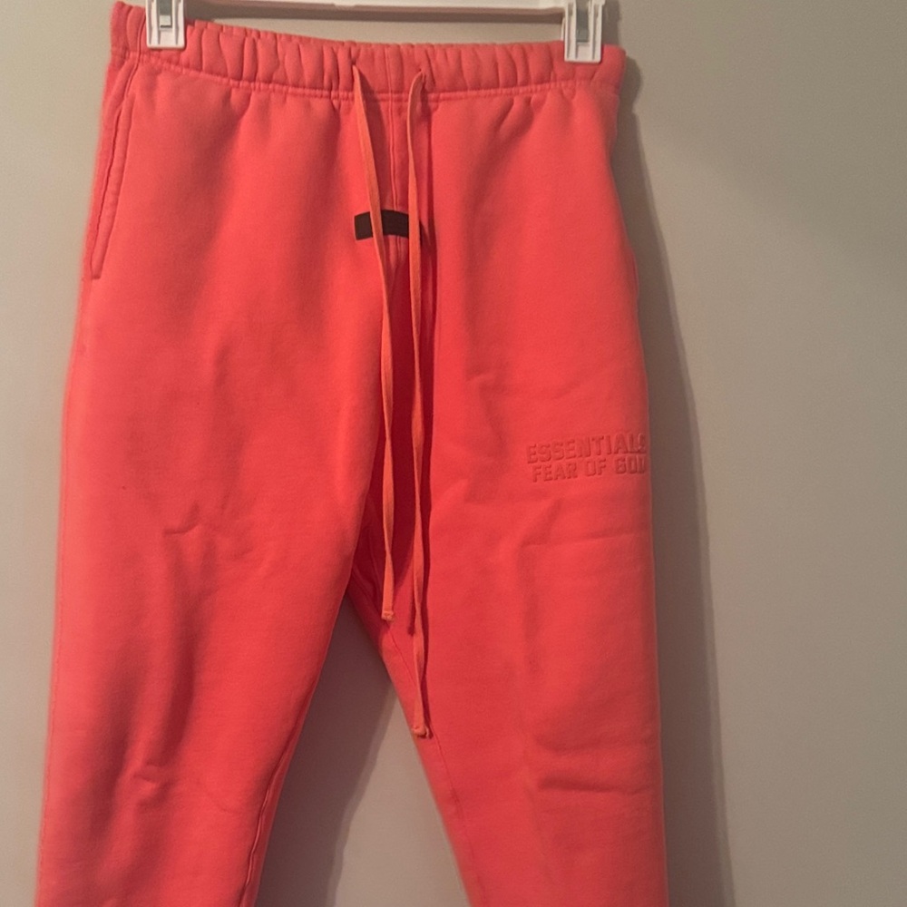 Men Orange /Peach Sweatpants - Picture 5 of 6